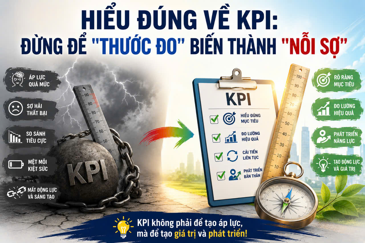 Hiểu đúng về kpi: đừng để "thước đo" biến thành "nỗi sợ"
