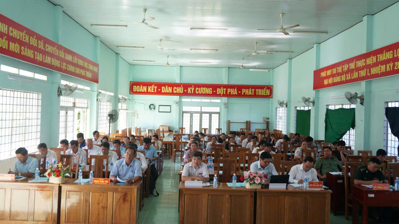 Đảng ủy xã Thạnh Hải tổ chức hội nghị sơ kết tình hình thực hiện nghị quyết đảng ủy 6 tháng đầu năm 2026